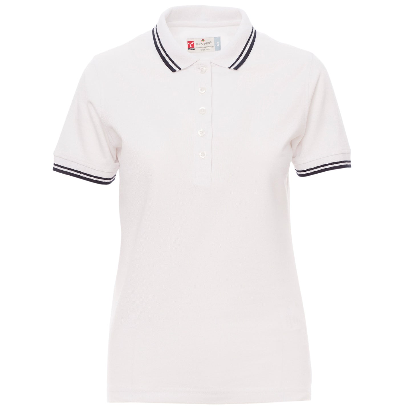 Дамска тениска с яка PAYPER SKIPPER WHITE