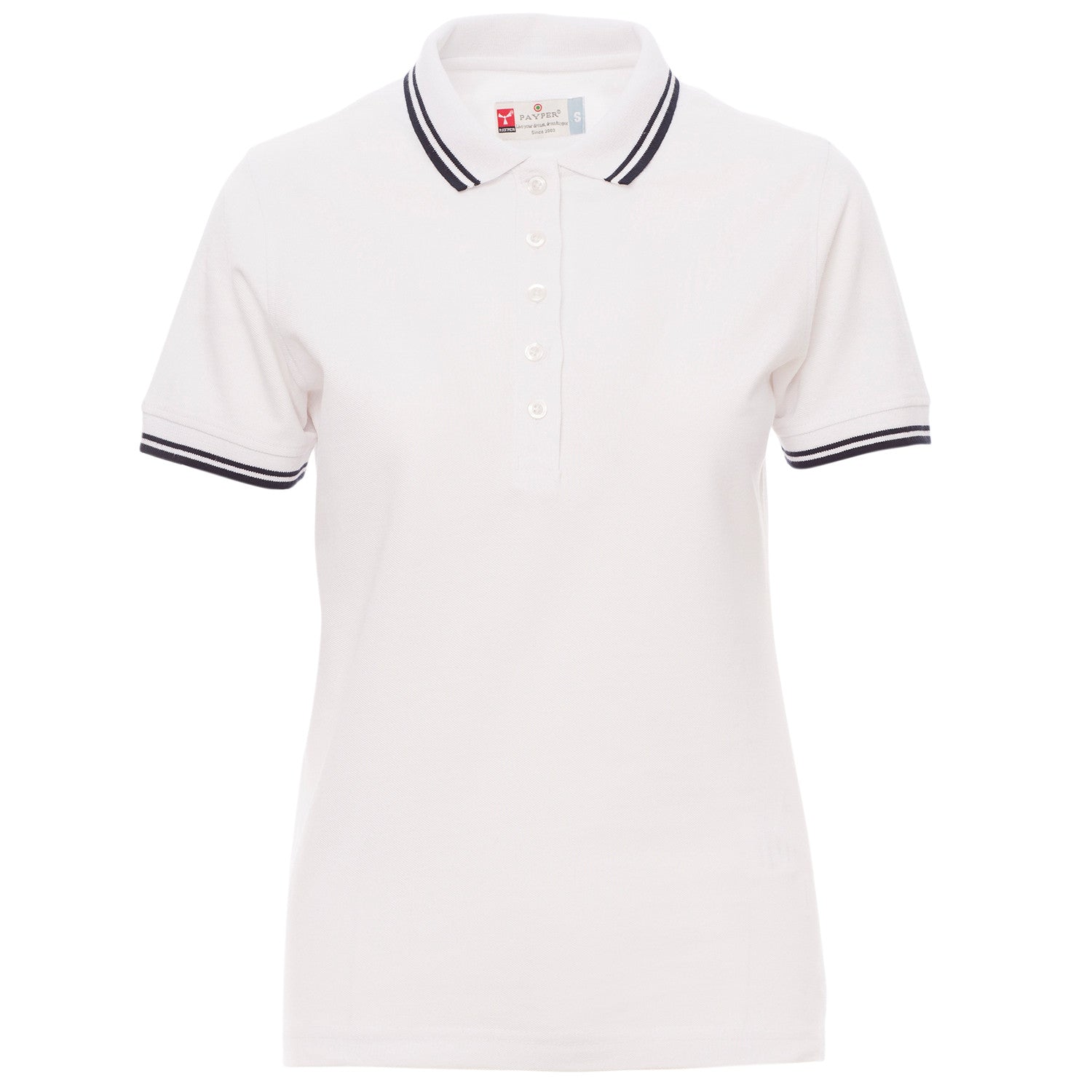 Дамска тениска с яка PAYPER SKIPPER WHITE