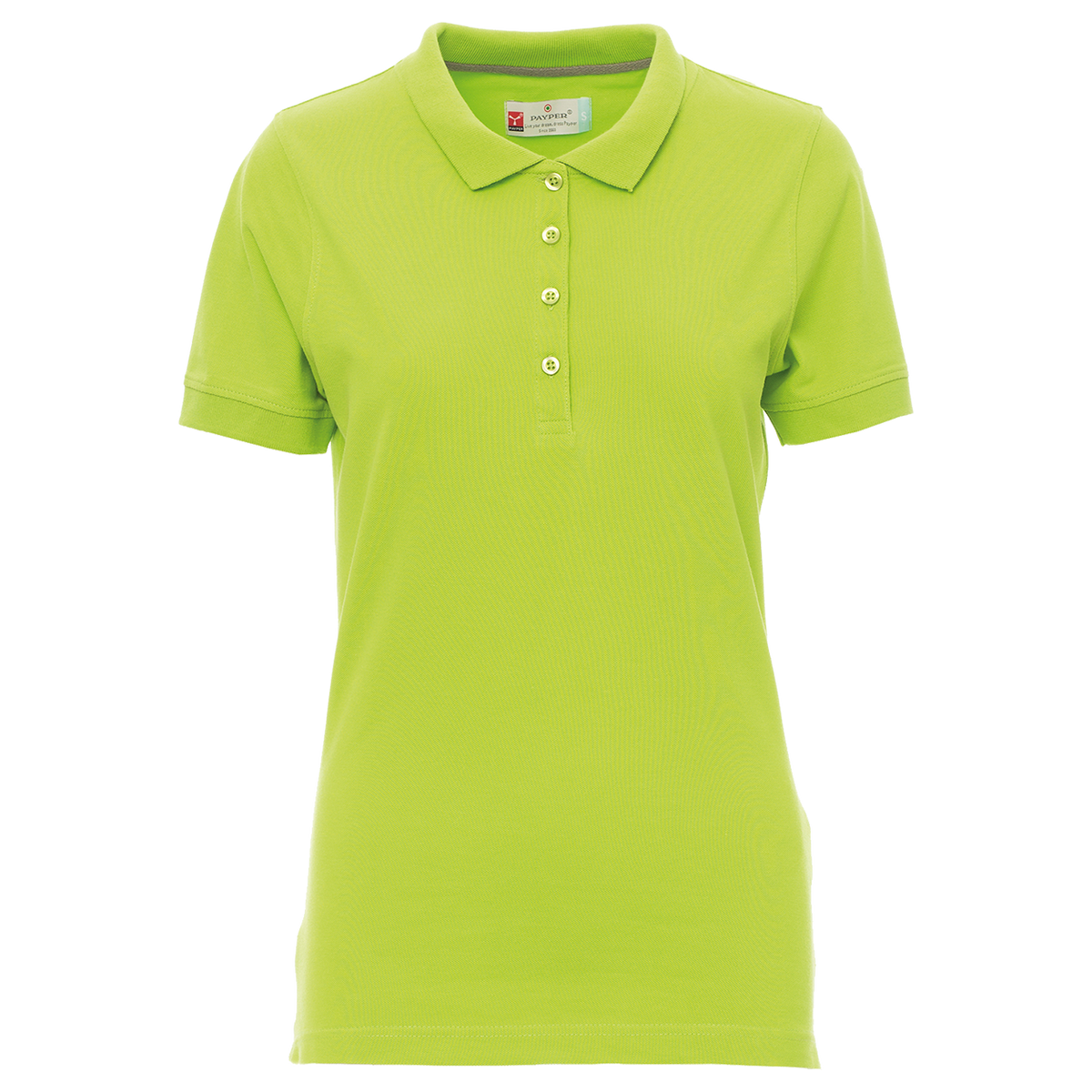 Lady's polo t-shirt PAYPER VENICE ACID GREEN
