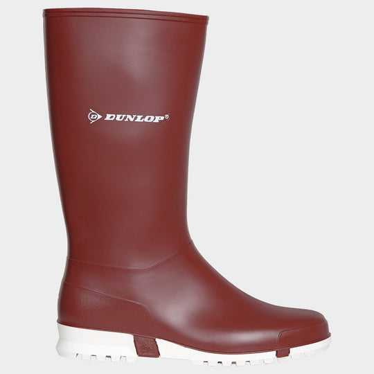Cizme de lucru pentru femei Dunlop Sport BURGUNDY/WHITE - 1