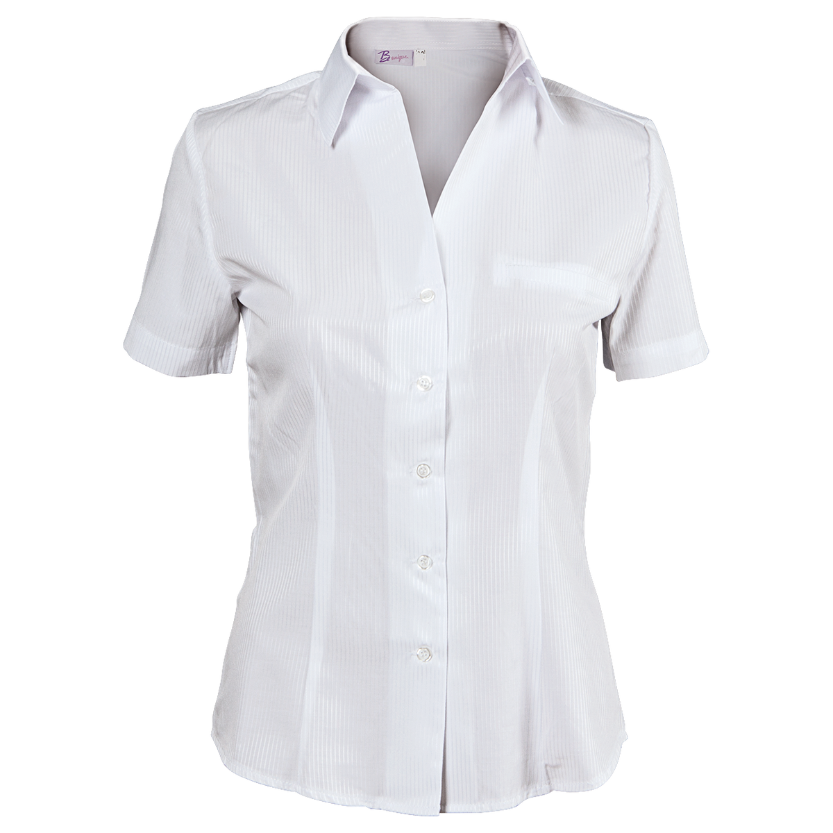 Lady's short sleeve shirt ELEGANCE WHITE