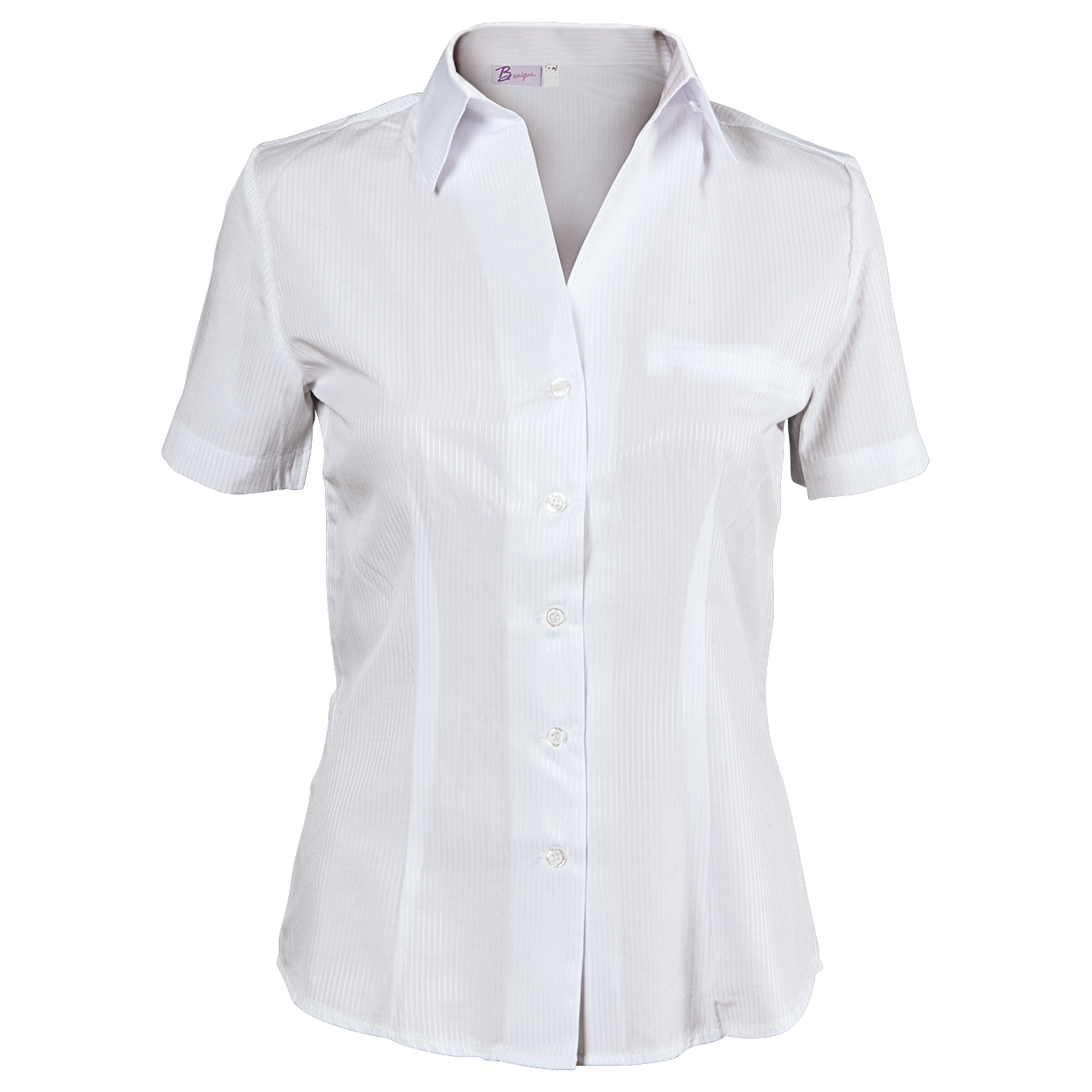 Lady's short sleeve shirt ELEGANCE WHITE