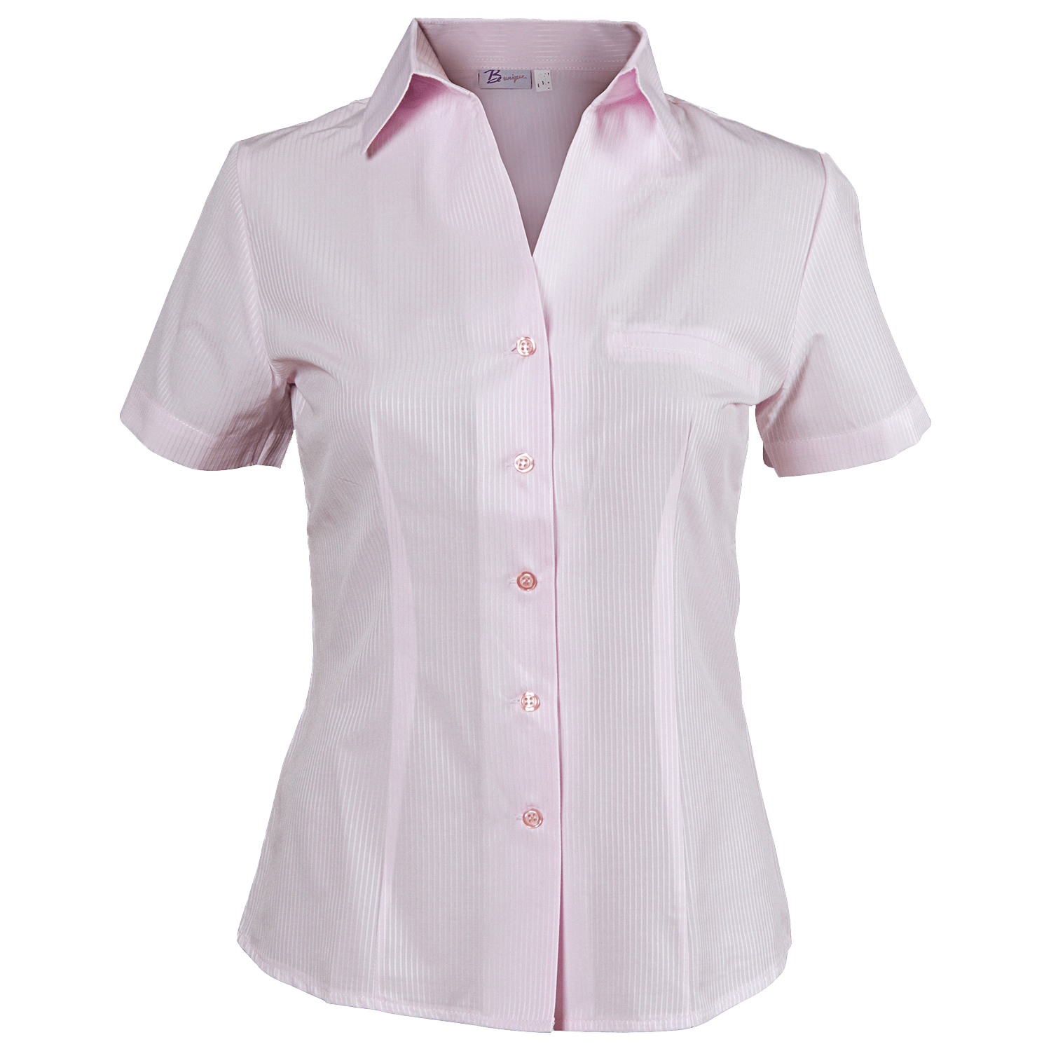 Lady's short sleeve shirt LEA PINK