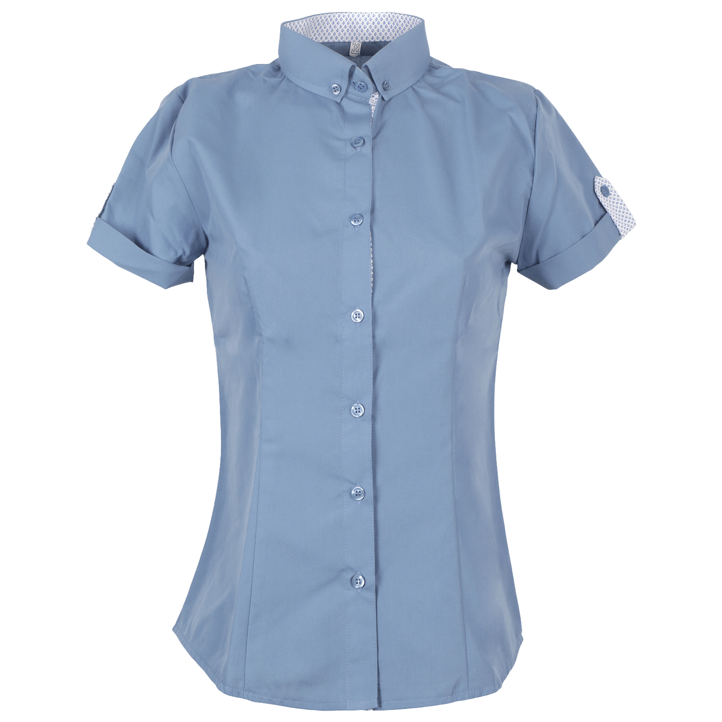 Lady's short sleeve shirt PORTO FINO BLUE