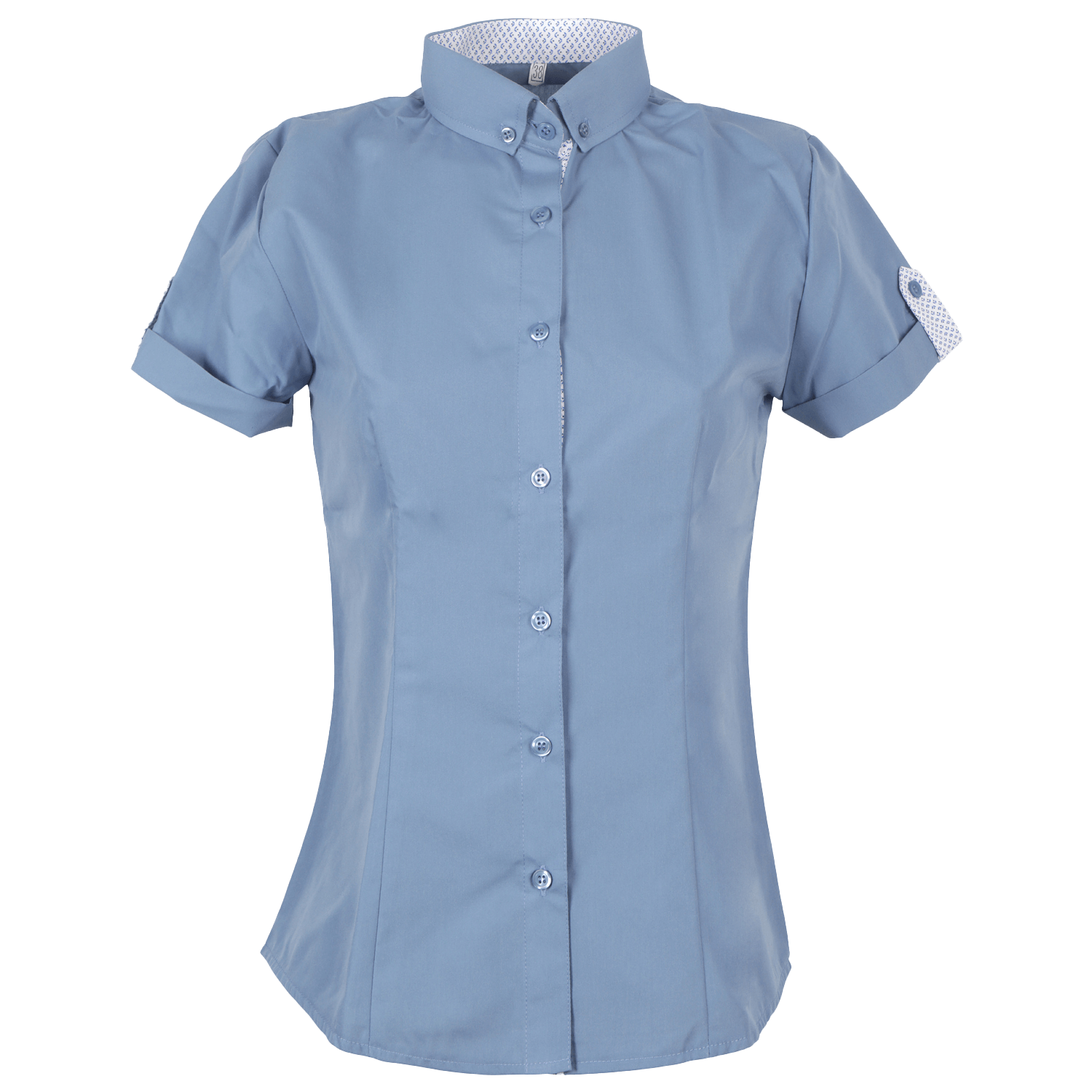 Lady's short sleeve shirt PORTO FINO BLUE