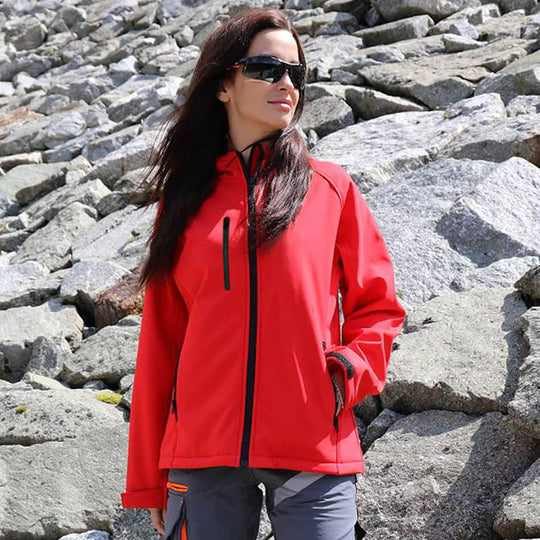 Lady's softshell jacket REEF RED - 2