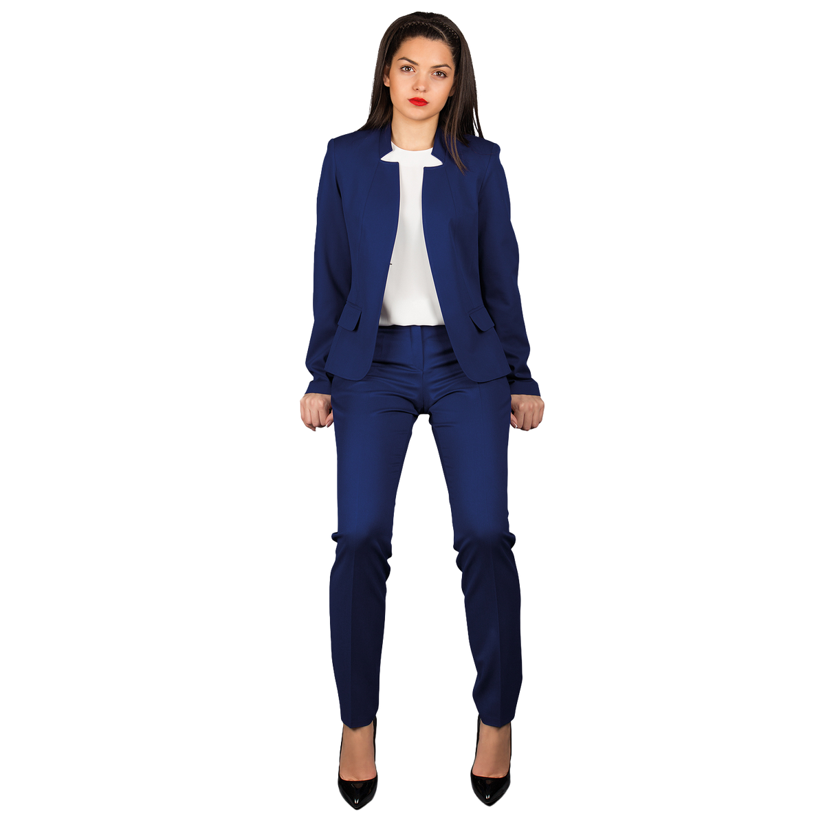 Pantaloni pentru femei KARINA ALBASTRU REGAL - 2