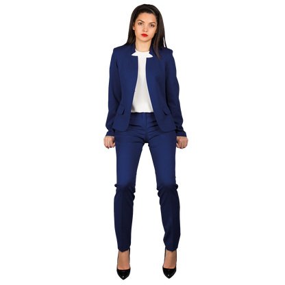 Pantaloni pentru femei KARINA ALBASTRU REGAL - 2