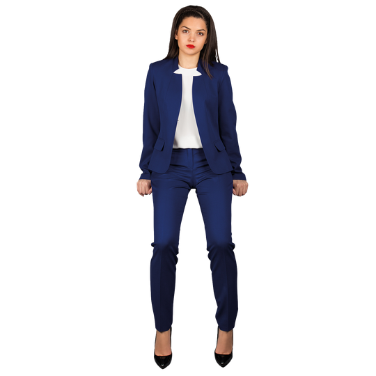 Pantaloni pentru femei KARINA ALBASTRU REGAL - 2
