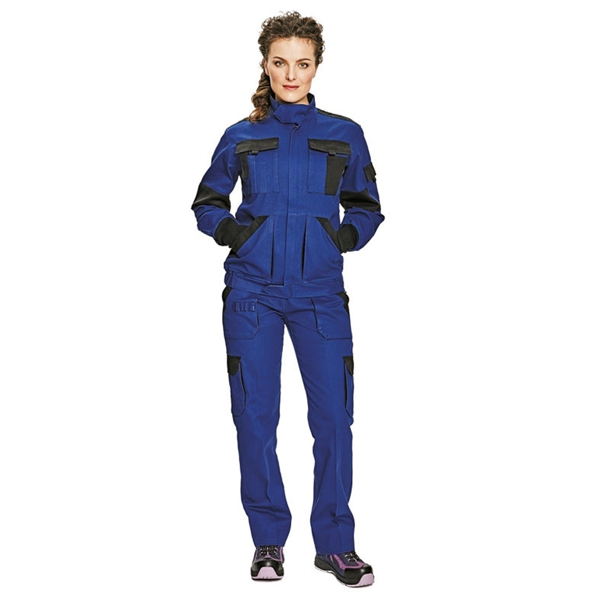 Lady's work trousers MAX BLUE - 2
