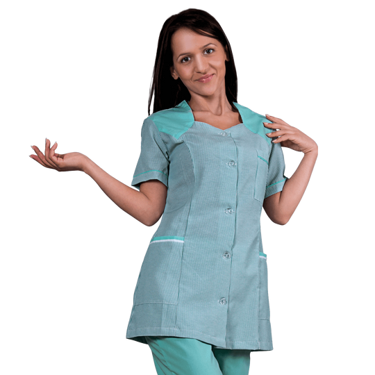 Lady's work tunic X10 RESEDA STRIPE - 1