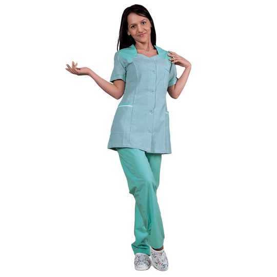 Lady's work tunic X10 RESEDA STRIPE - 2