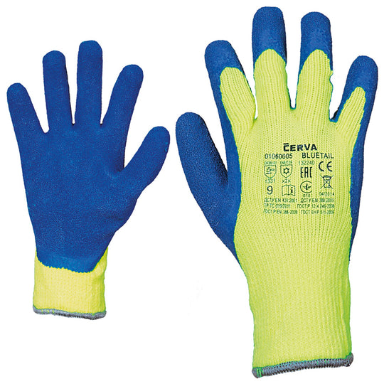Latex dipped gloves BLUETAIL