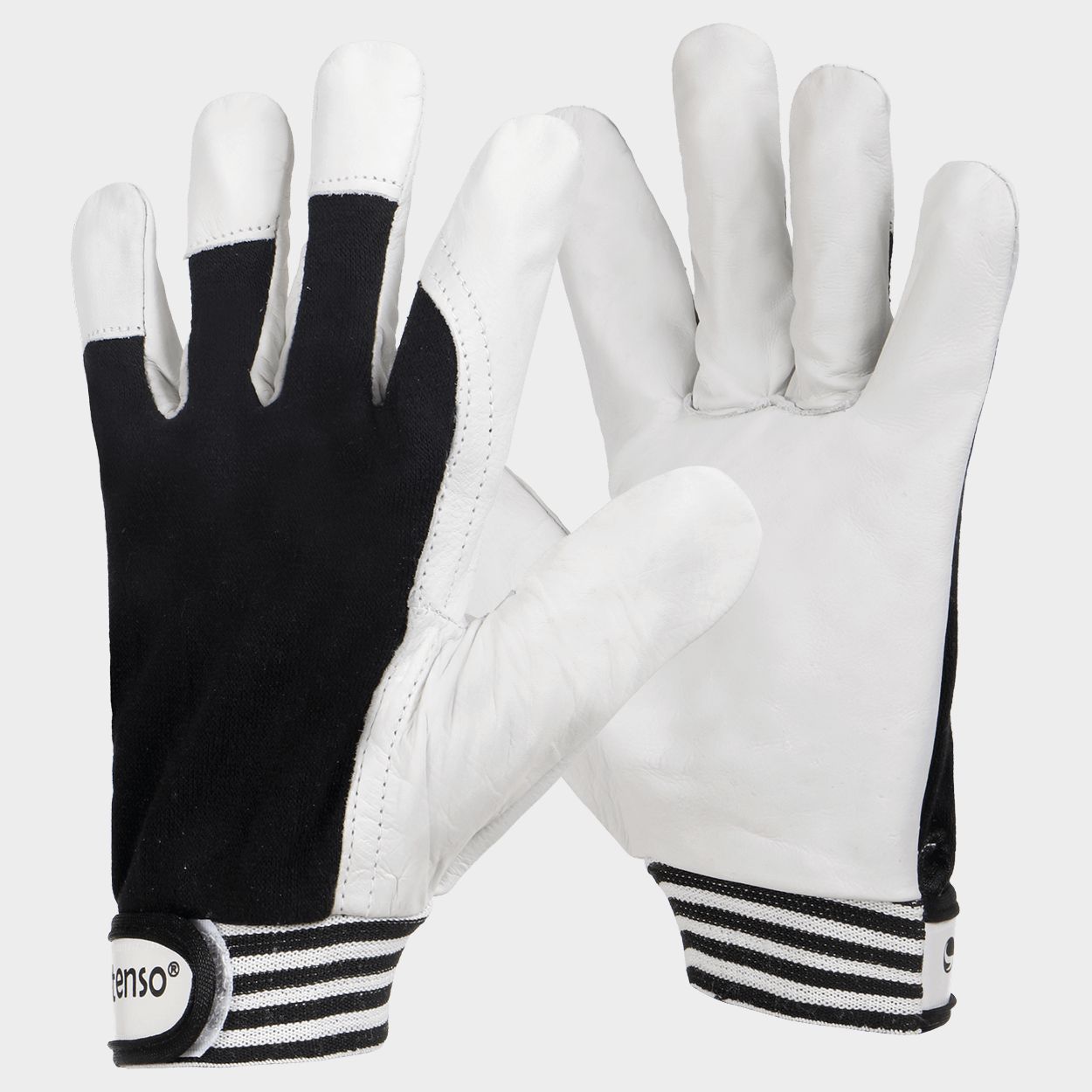 Ръкавици от кожа и плат GILT BLACK - 4
