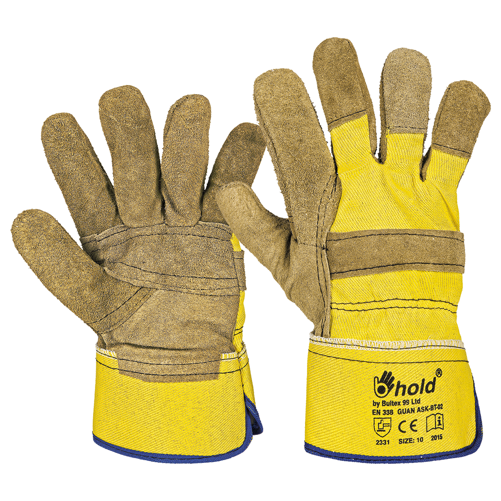 Leather and textile gloves GUAN