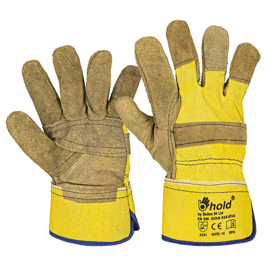 Leather and textile gloves GUAN