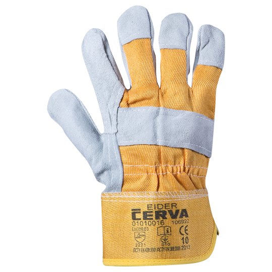 Leather and textile gloves MIZAR