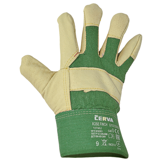 Leather and textile gloves ROSE FINCH
