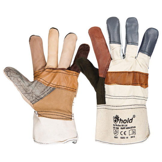 Leather and textile gloves RUFF