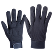 Leatherette and textile gloves BLACK ART