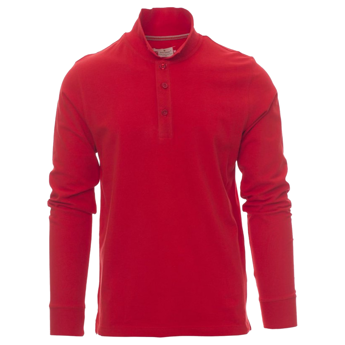 Long sleeve polo t-shirt PAYPER FLORENCE RED