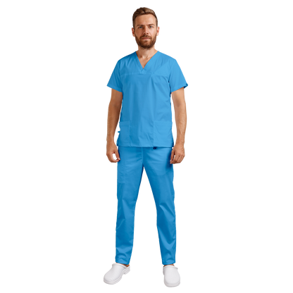 Pantaloni medicali TONY ALBASTRU - 10