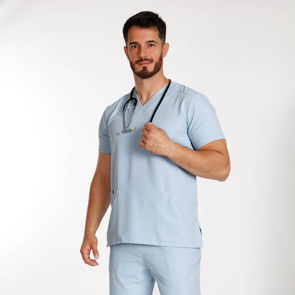 Ιατρική μπλούζα MONI LIGHT BLUE - 2