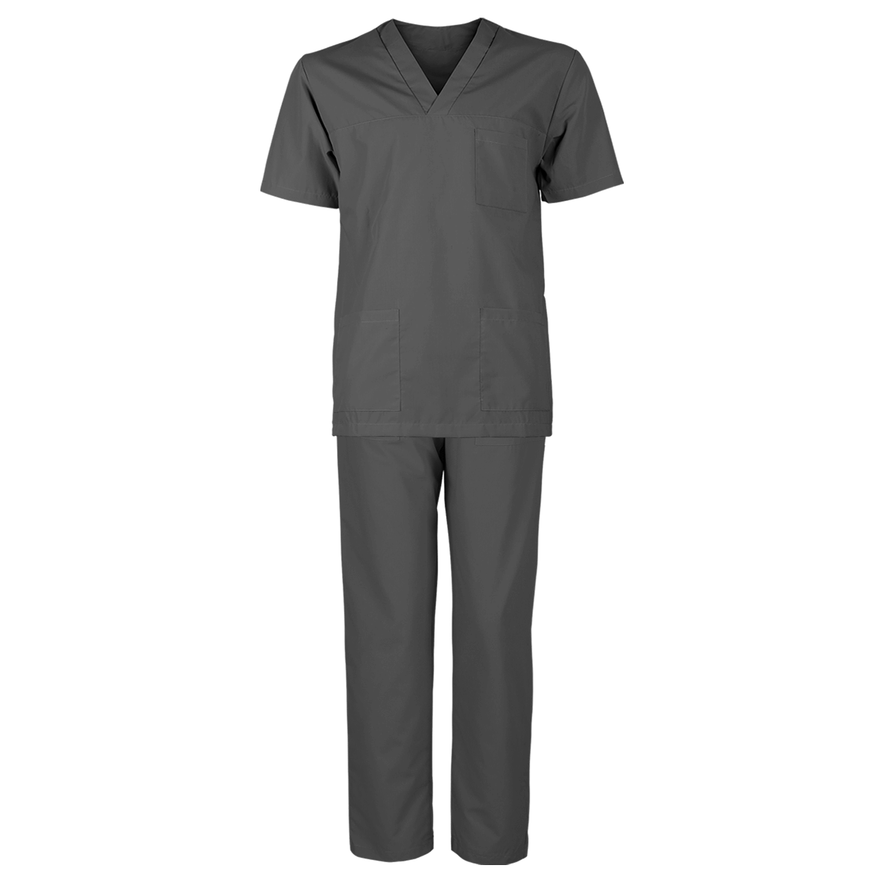Costum medical unisex M3 GRI INCHIS - 1