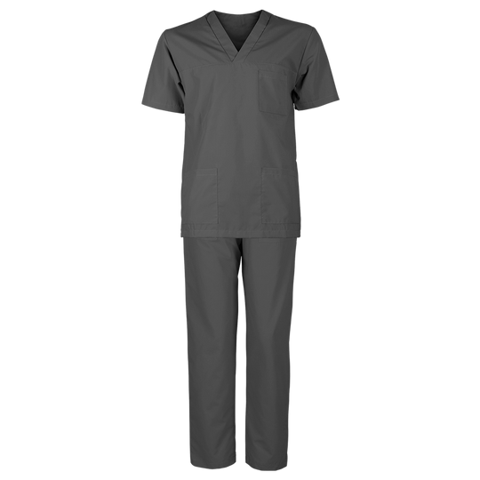 Costum medical unisex M3 GRI INCHIS - 1