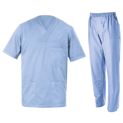 Медицински туника с панталон M3 LIGHT BLUE - 1