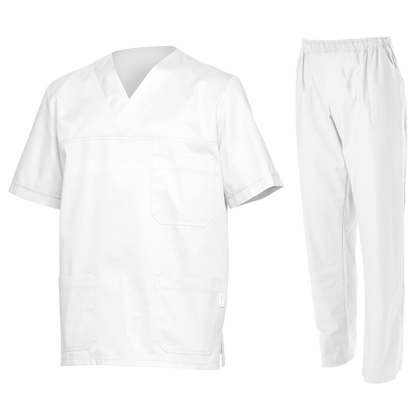 Медицински туника с панталон M3 WHITE - 1
