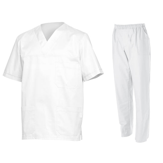 Medical tunic with pants SIMONE WHITE