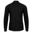 Men's mandarin collar shirt VELILLA BLACK - 1