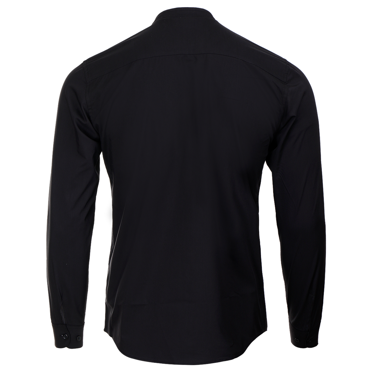 Men's mandarin collar shirt VELILLA BLACK - 2