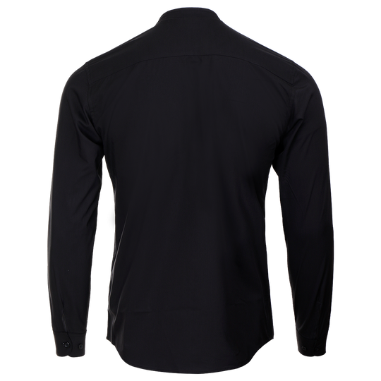 Men's mandarin collar shirt VELILLA BLACK - 2