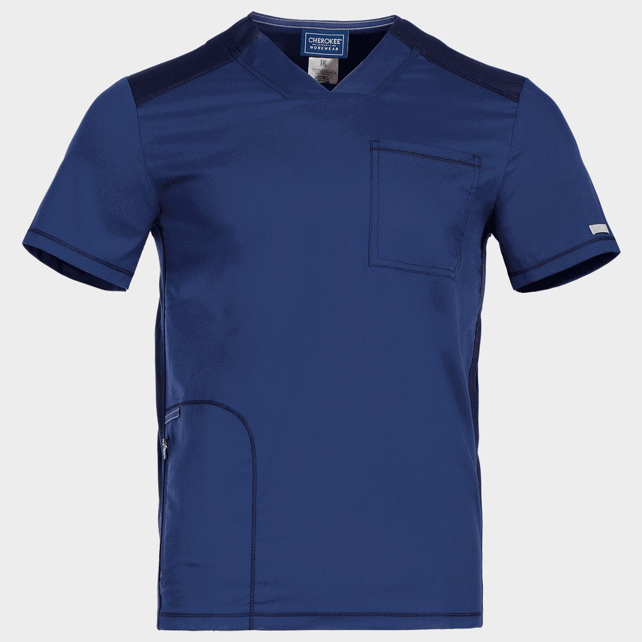 Men's medical tunic CHEROKEE V-NECK DARK BLULE WWE603. - 1