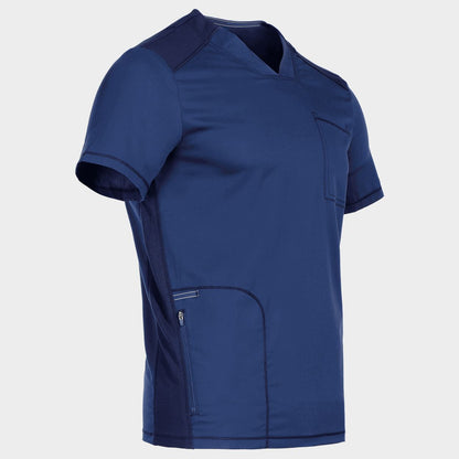Men's medical tunic CHEROKEE V-NECK DARK BLULE WWE603. - 4