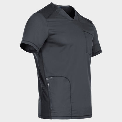 Tunică medicală de bărbat CHEROKEE V-NECK GRI WWE603 - 4