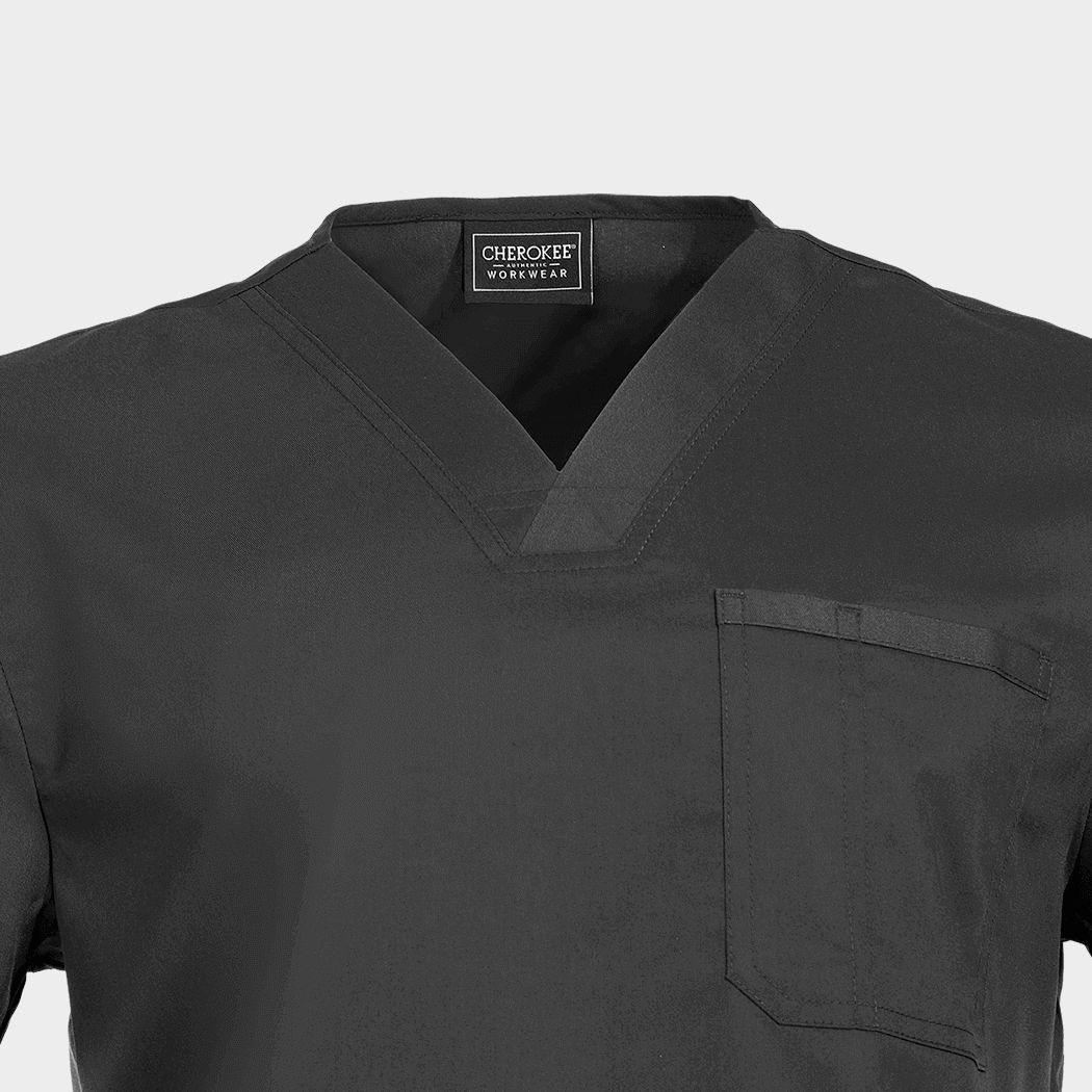 Men's medical tunic CHEROKEE V-NECK GREY WWE670. - 6