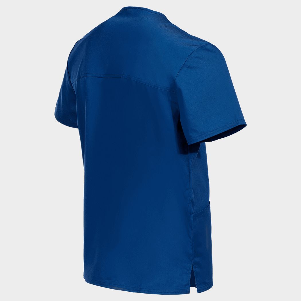 Men's medical tunic CHEROKEE V-NECK NAVY BLUE WWE670. - 3