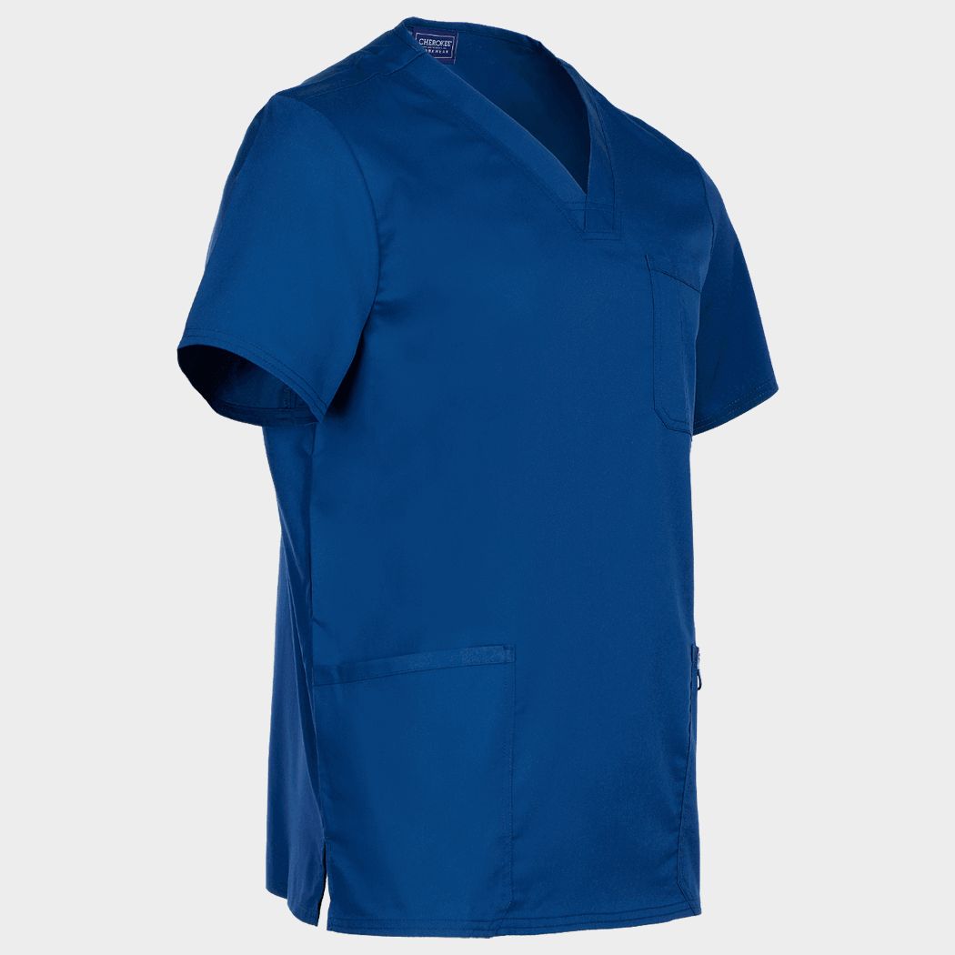 Men's medical tunic CHEROKEE V-NECK NAVY BLUE WWE670. - 5