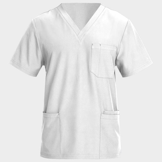 Tunica medicală pentru bărbați NOBBY ALB - 1