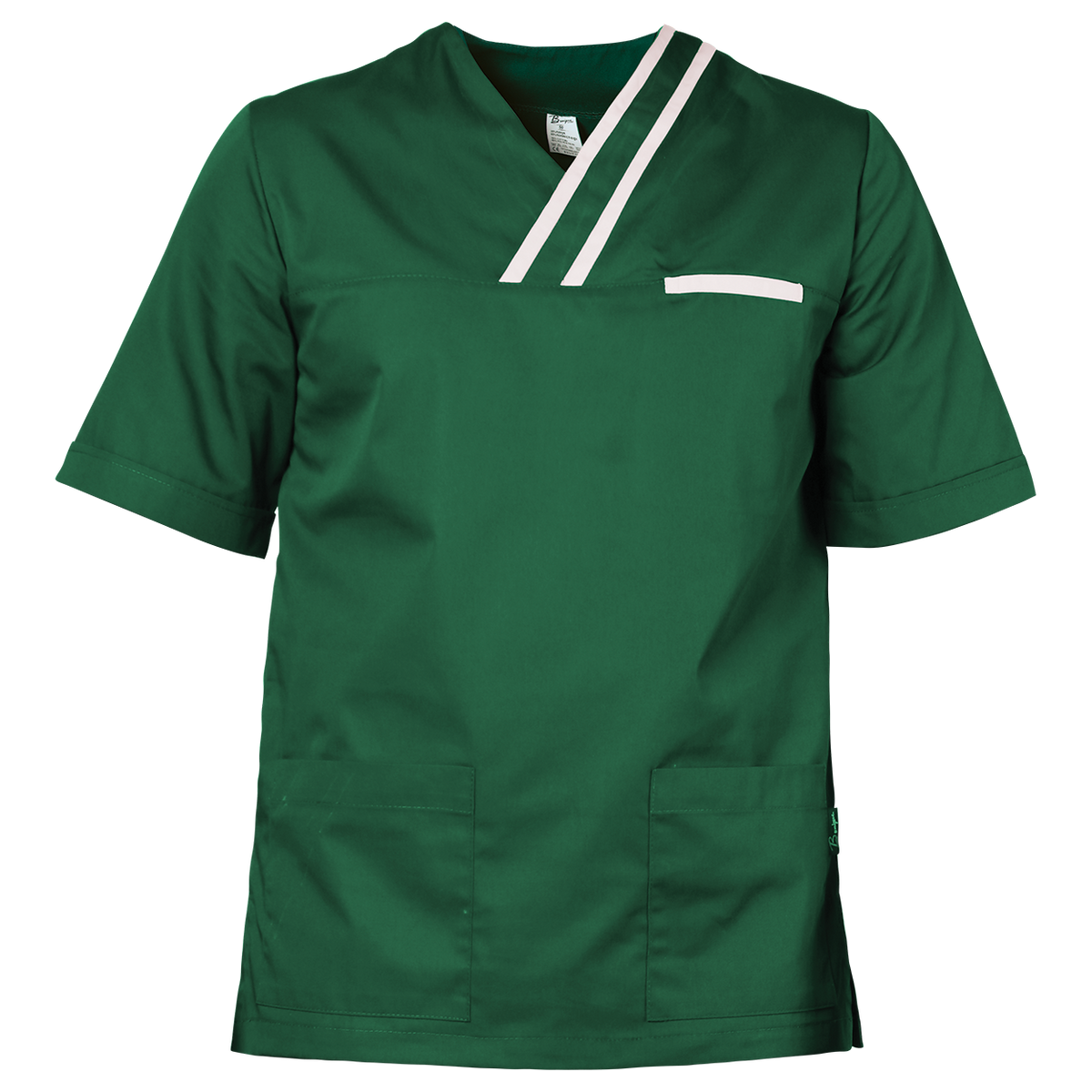 Tunică medicală pentru bărbați OLIVER VERDE/ALB