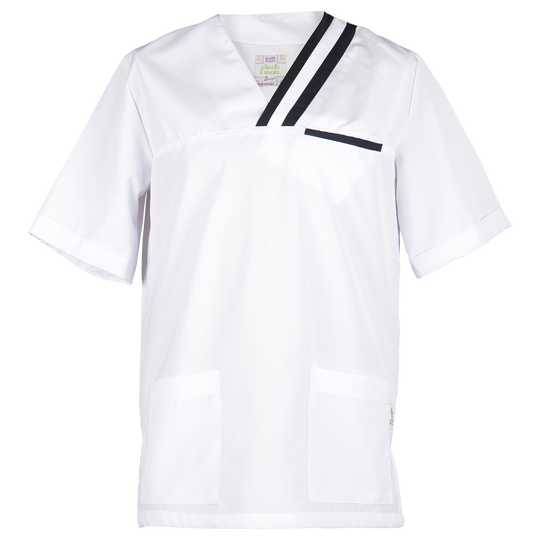Men's medical tunic OLIVER WHITE/NAVY - 1