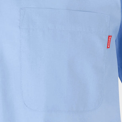 Ανδρικό κοντομάνικο πουκάμισο VELILLA LIGHT BLUE - 4