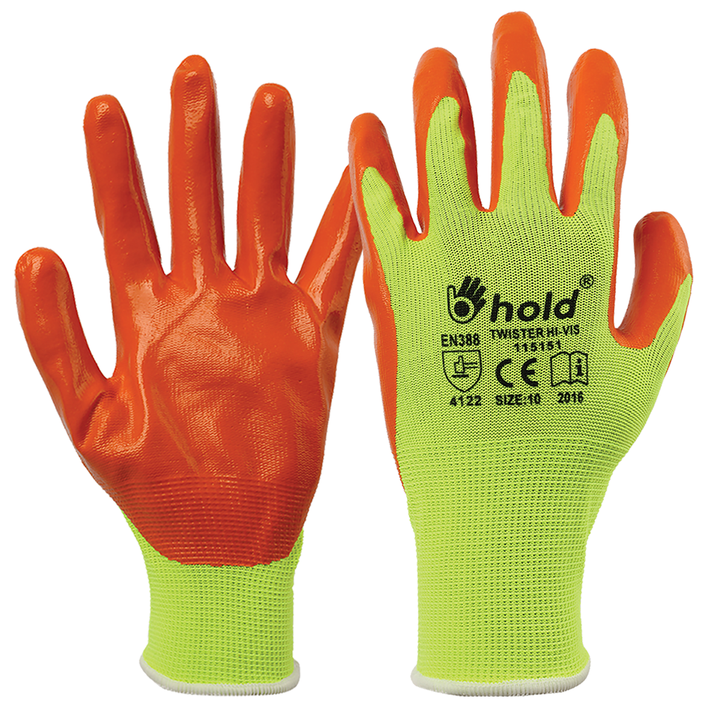 Nitrile dipped gloves TWISTER HV
