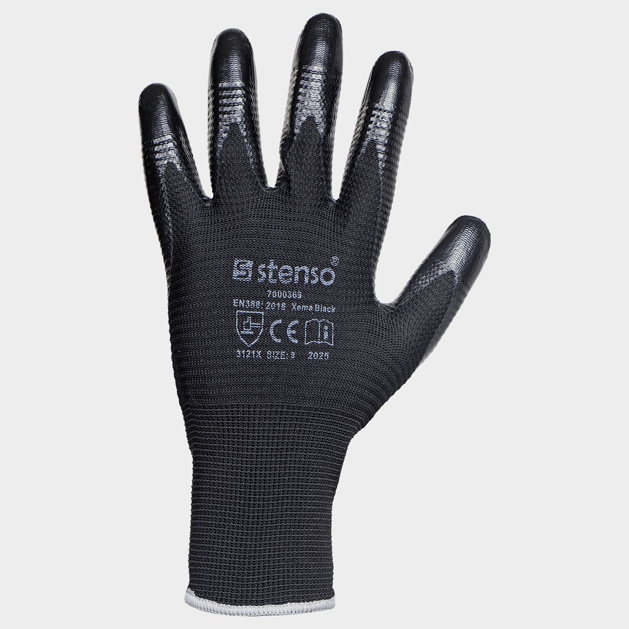 Mănuși acoperite cu nitril XEMA BLACK - 3
