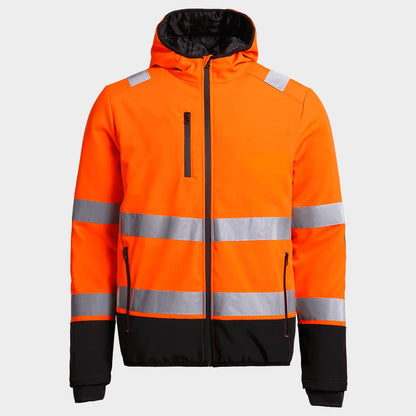Padded work jacket REEF PAD HV SOFTSHELL ORANGE - 1