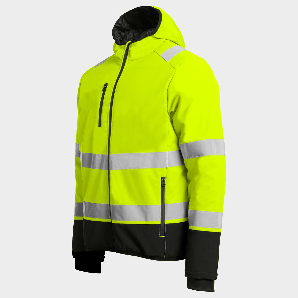 Padded work jacket REEF PAD HV SOFTSHELL YELLOW - 3