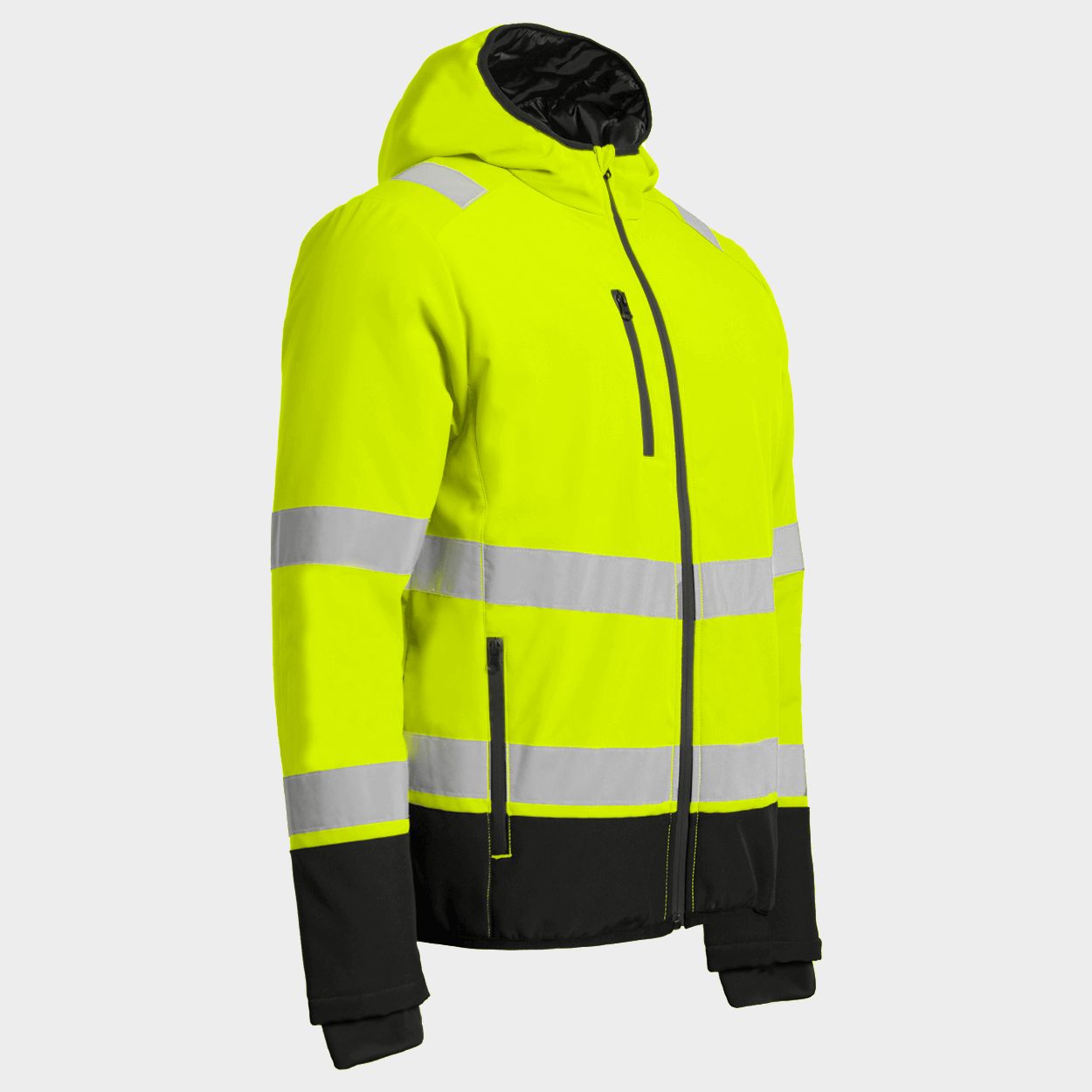 Padded work jacket REEF PAD HV SOFTSHELL YELLOW - 4